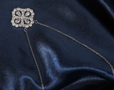 ICAHKYNL0153 Zircon Flower Shape Necklaces