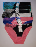 Sexy Lace On Side Briefs Fashion Stitching Colors Panties Cotton Lingerie