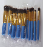 Kabuki 10 Pcs Professional Make Up Brush Set