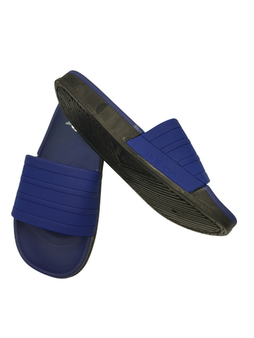 Runningvogue two tone Royal Blue and Black Sole Slides