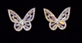 ICAHKYED0276 Butterfly 3A Zircon Stud Earring for Women
