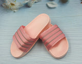 Soft Candy Pink Glittered Slides