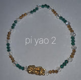 Minimalist Semi Precious Stone or Swarovski with Gold Plated Lucky Charms