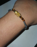 Minimalist Semi Precious Stone or Swarovski with Gold Plated Lucky Charms 2