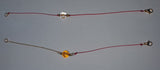 String Bracelet with Mantra and Gold Plated Clasp