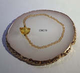 Minimalist Citrine Money Charm
