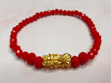 Minimalist Semi Precious Stone or Swarovski with Gold Plated Lucky Charms 5