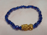 Minimalist Semi Precious Stone or Swarovski with Gold Plated Lucky Charms 5