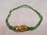 Minimalist Semi Precious Stone or Swarovski with Gold Plated Lucky Charms 5