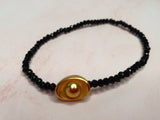 Minimalist Semi Precious Stone or Swarovski with Gold Plated Lucky Charms 5