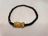 Minimalist Semi Precious Stone or Swarovski with Gold Plated Lucky Charms 5