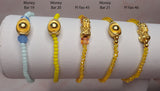 Minimalist Semi Precious Stone or Swarovski with Gold Plated Lucky Charms 6