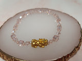 Minimalist Semi Precious Stone or Swarovski with Gold Plated Lucky Charms 6