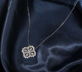ICAHKYNL0153 Zircon Flower Shape Necklaces