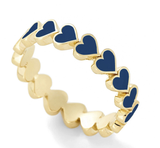 Cute Enamel Solid Color Heart Rings