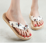 Light Weight hemp style sole women's Slippers