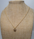 Butterfly Pendant with 18 inches Gold Necklace