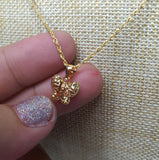 Butterfly Pendant with 18 inches Gold Necklace