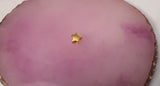 24k 999 Full Star Pendant with 18k Gold Chain