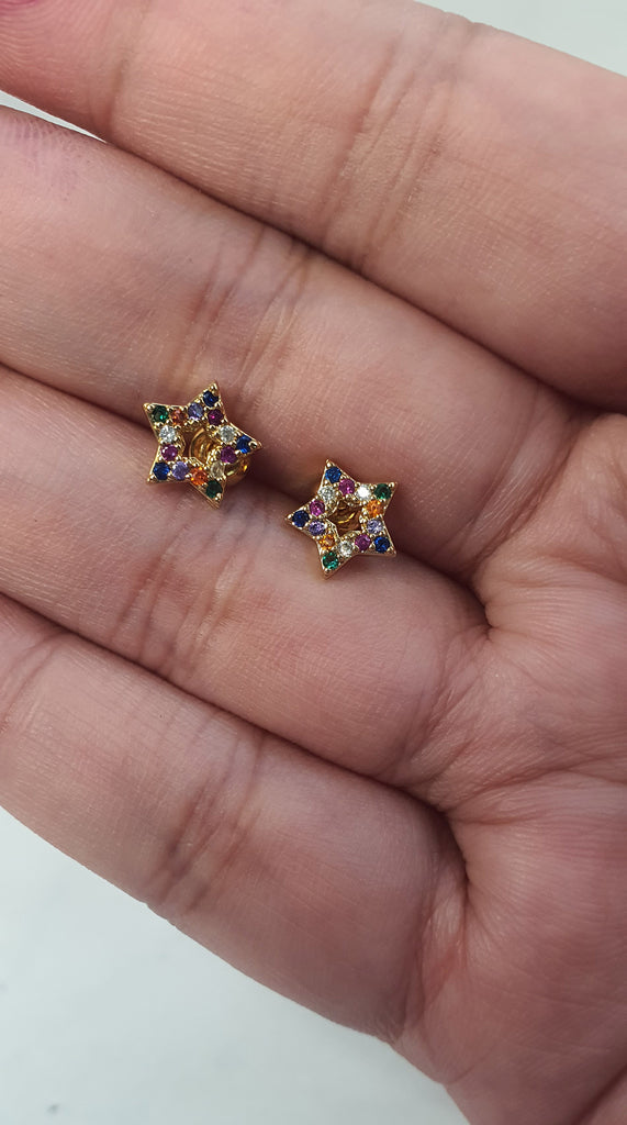 Star stud earrings E1463
