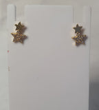Double Star stud earrings