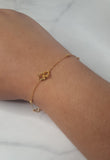 18K Gold Four Leaf Clover Luxury Bracelet