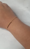 18K Gold Ball Chain Beads Bracelet