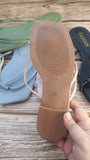 Women Square head flat flip-flops sandals slipper