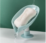 Leaf Shape Soap Box Drain Soap Holder Box Bathroom Shower Soap Holder Dish Storage Plate Tray Bathroom Supplies