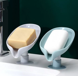 Leaf Shape Soap Box Drain Soap Holder Box Bathroom Shower Soap Holder Dish Storage Plate Tray Bathroom Supplies