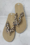 Dazzling Linen Slippers Flip Flops