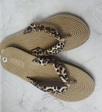 Dazzling Linen Slippers Flip Flops