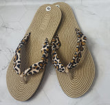 Dazzling Linen Slippers Flip Flops