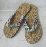 Dazzling Linen Slippers Flip Flops