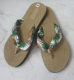 Dazzling Linen Slippers Flip Flops