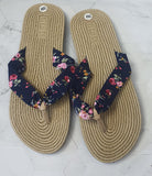 Dazzling Linen Slippers Flip Flops