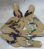 Dazzling Linen Slippers Flip Flops