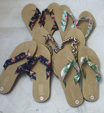 Dazzling Linen Slippers Flip Flops