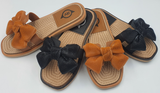 Fabulous Jelly Woven Style Bow casual sandals