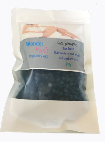 Blue Brazil Wonder beads depilatory wax 250 grams