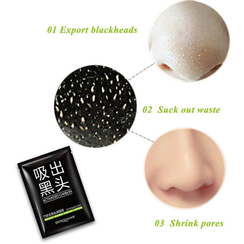 Bioaqua Suck Out Blackheads Black Charcoal Nasal Mask 6g