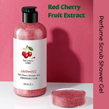 Images Fruit Extract Bath Scrub Perfume Body Wash SPA Shower Exfoliate Cream Men Women 300ml