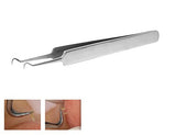 Bend Curved Stainless Steel Whitehead Blackhead Remover Tool