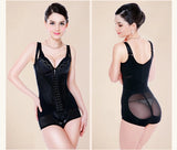 Classic Body Slimmer and Butt Enhancer Black Flower Lace Open Crotch Bodysuit