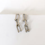 U Shape Chain Earrings