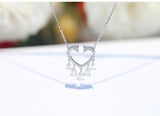 ICAHKYNL0243 3A Zircon Heart shaped  Necklaces