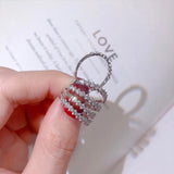 ICAHKYRA01152 Simple designs 3A Zircon Ring for women