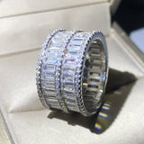 ICAHKYRA01203 Platinum Plated 3A Zircon ring