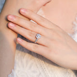 ICAHKYRA01076 Shine 3A Zircon Heart Shape wedding Rings for Women