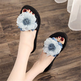 Flower Soft Bottom Wear Holiday Beach Sandals Slippers